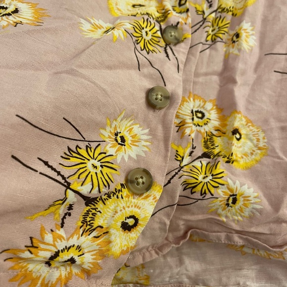 Madewell Plaza Button-Front Shirt Dutch Dandelions - Picture 8 of 11